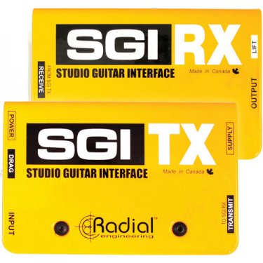 山西Radial,SGI,现场吉他远程传输器DI直插盒,吉他接口,带TX,RX模块,吉他DI盒,