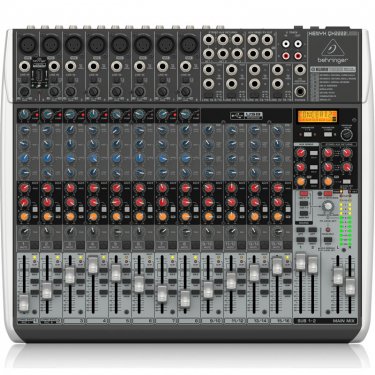 山西百灵达 Behringer QX2222USB 模拟调音台 USB声卡调音台 直播K歌调音台