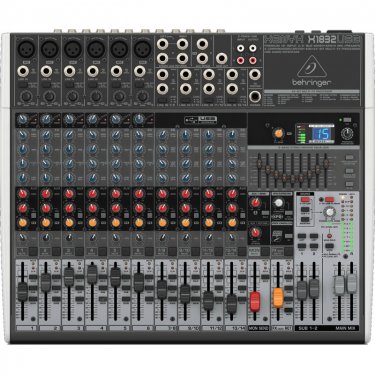 山西百灵达 Behringer X1832USB 模拟调音台 USB声卡调音台 直播K歌调音台