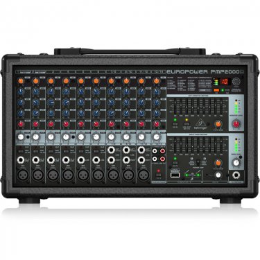 山西百灵达 Behringer PMP2000D 有源调音台 带功放调音台 模拟调音台 带效果调音台 会议