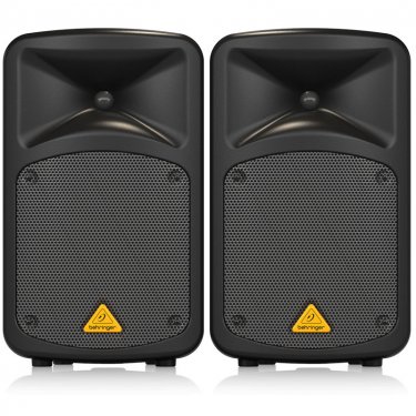 山西百灵达 Behringer EPS500MP3 8通道双8寸有源扬声器套装 便携式扩声系统 便携式多功能会议音响 蓝牙音箱 乐队音箱 背景音箱 商业培训 演出便携有源音响 有源音响 有源音箱 有源扩声音箱 会议音箱